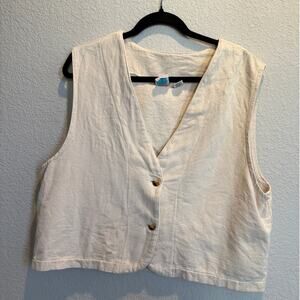 Vintage Wek Women's 100% Cotton Vest Size L